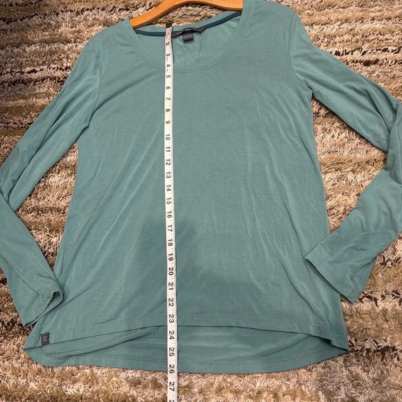 Free Fly Women's Large Top Teal Long Sleeve Viscose Bamboo - Picture 10 of 12